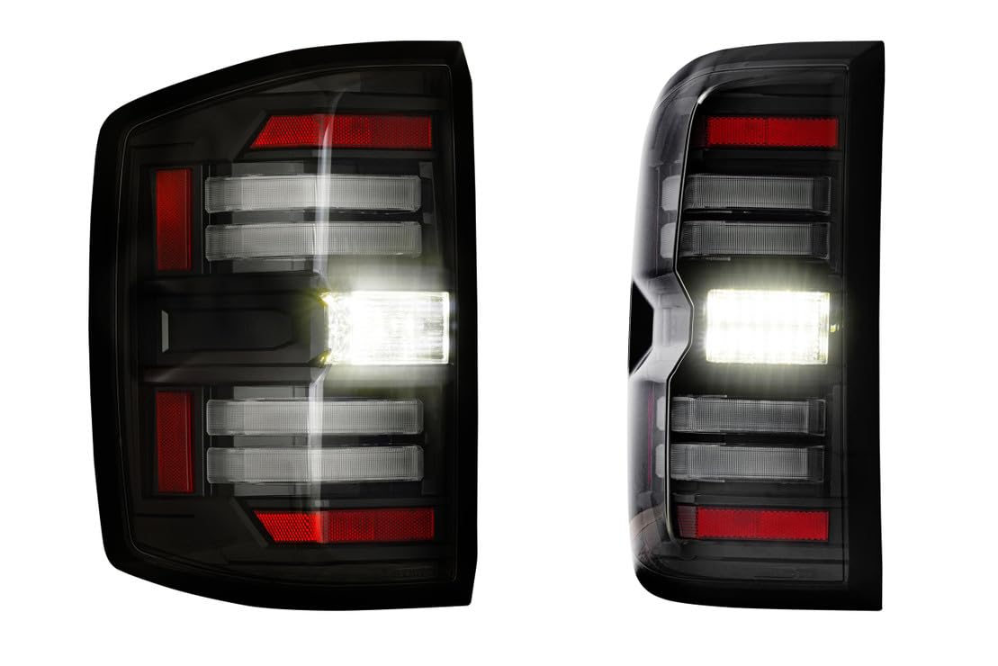 Morimoto XB LED Taillights Plug and Play fits Chevrolet Silverado 2014-2019 LED Taillight Assemblies (Smoked)