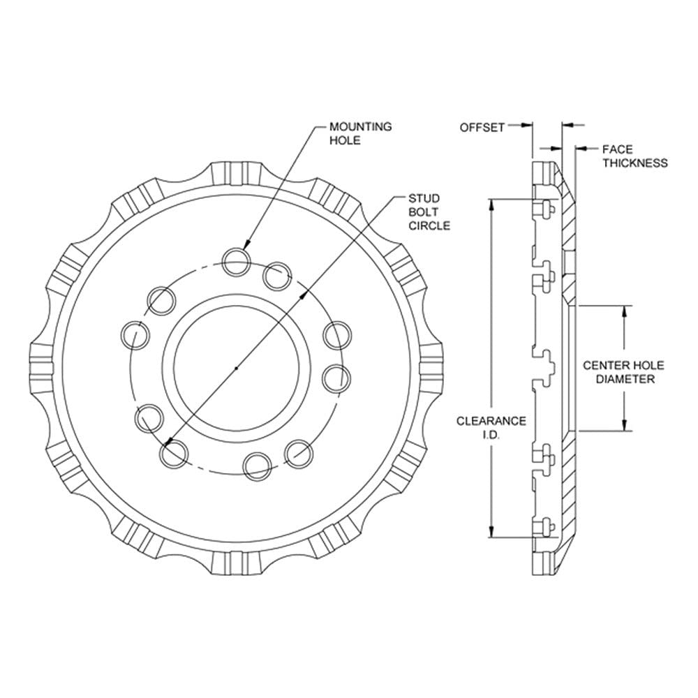 BB Hat-Dynamic Front.865" Offset