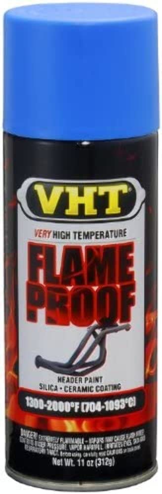 Lot of 6 Vht Extreme High Temperature Coating Flat Blue 11 Oz. Aerosol