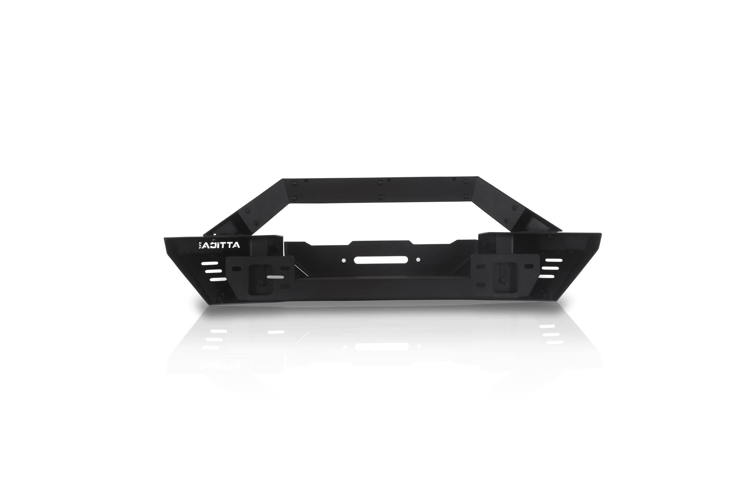 Attica4x4 Cobra Tek - Front Bumper Skid Plate Modular | Compatible with Ford Bronco (2021-2023) | Heavy-Duty Steel with Customization Versatile | Black Powder Coat Textured | Installation Easy