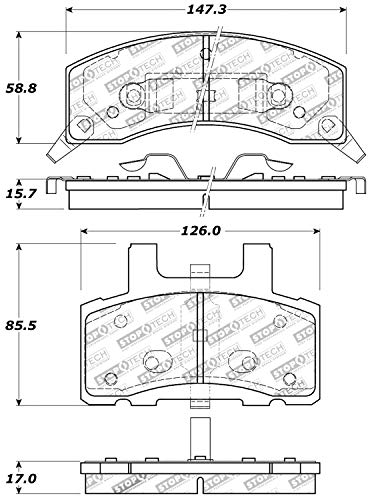 Sport Brake Pads StopTech 309.03700 with Shims and Hardware