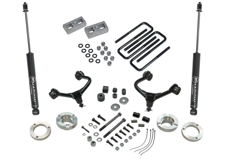 SUPERLIFT SUSPENSION RealTruck 3" Lift Kit for Toyota Tacoma | Complete Lift Kit with Rear Shadow Shocks & Front Upper Control Arms | K1012 | Fits 2005-2023 Toyota Tacoma (Will Not fit TRD Pro Models)
