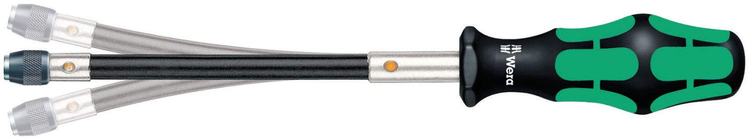 Wera Kraftform 5028160001 392 Hexagon Flexible Shaft Bitholding Screwdriver, 1/4" Head, 177mm Blade Length, MULTI