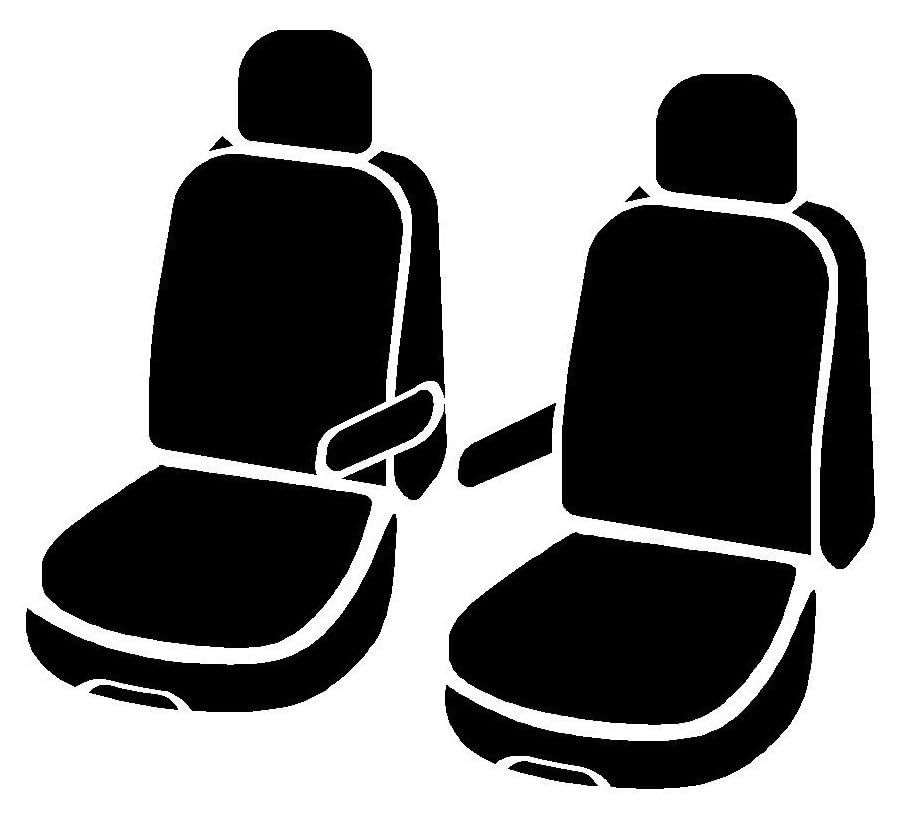Fia Gray TRS49-80 Custom Fit Front Seat Cover Bucket Seats - Saddle Blanket (Solid Gray)