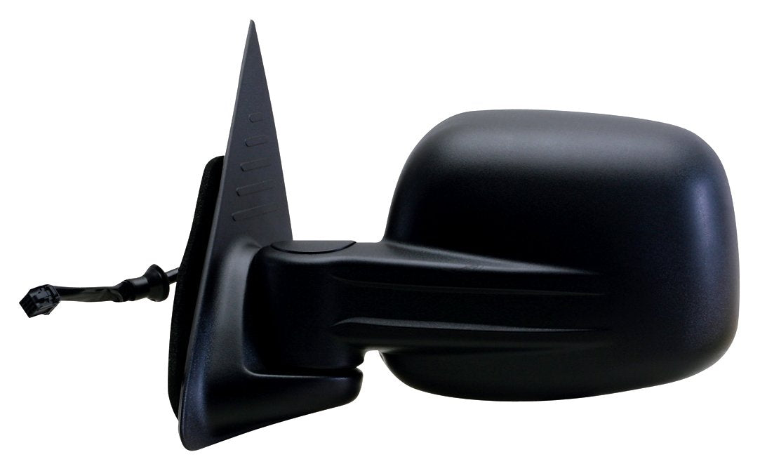 Fit System Black Driver Side Mirror for Jeep Liberty, Foldaway, Power