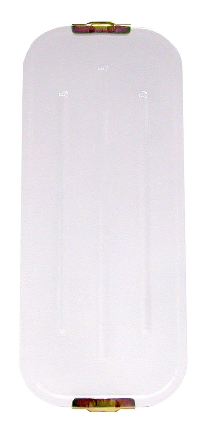 616W Peterson Manufacturing Mirror (Flat Ribbed-Back Replacement, White, 7"X16"), 1 Pack
