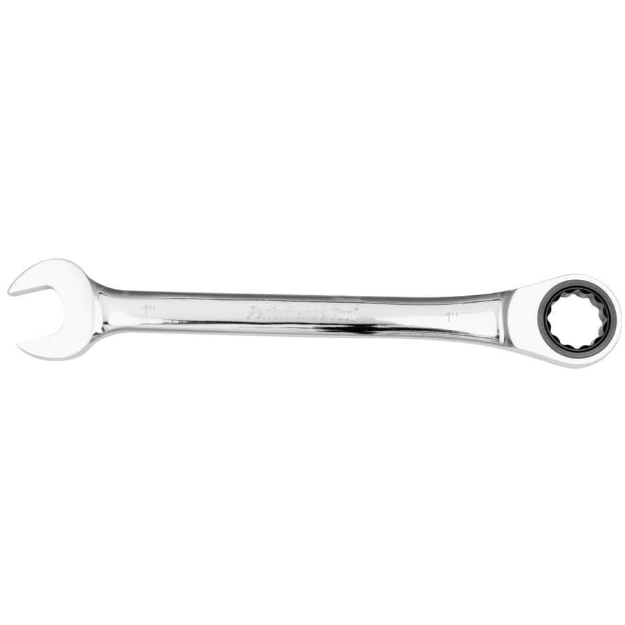 1-Inch Performance Tool W30262 Ratcheting Chrome Vanadium SAE Wrench
