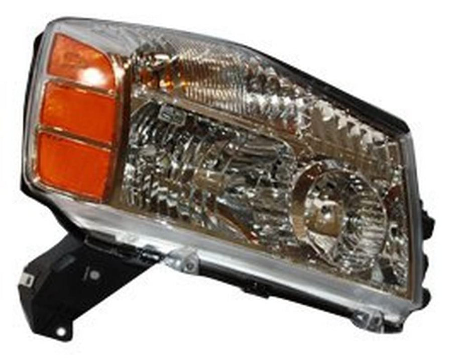 Right TYC Headlight Assembly Compatible with 2004-2007 Nissan Titan