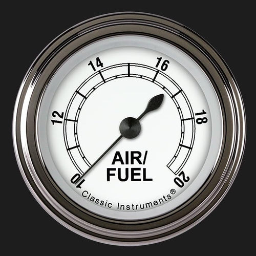 Classic Instruments 2-1/8" Air/Fuel Ratio Gauge CW194SLF Classic White