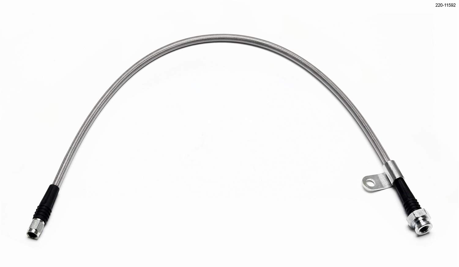Wilwood FLEXLINE, 24in. OAL, M10x1 TO -3, W/BRACKET 220-11592