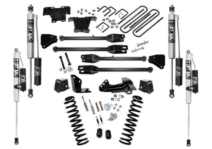 SUPERLIFT SUSPENSION RealTruck 4" Lift Kit for Ford F-250/F-350 | Complete Lift Kit with Fox 2.0 Reservoir Shocks & 4-Link Arms | K230FX | Fits 2005-2007 F-250 / F-350 4WD Diesel