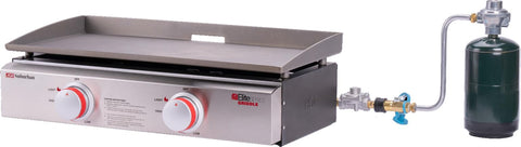 23" Suburban Signature RV Griddle with Quick Connect and 1 lb. Bottle Adapter - Compact Stowable Design, 20% Hotter Than Comparable Units, CSA Certified for RV Outdoor Use (4063A)