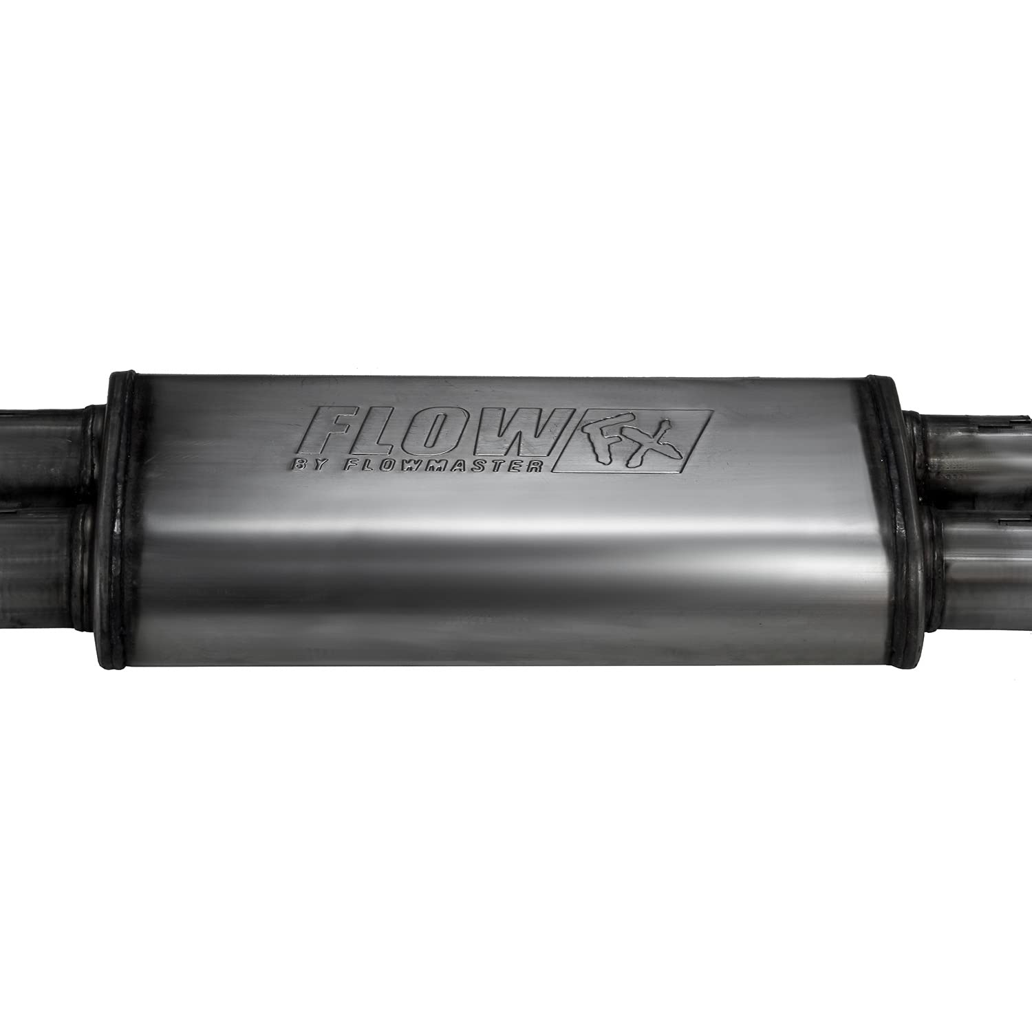Flowmaster FlowFX 718106 Cat-Back Exhaust Kit 2.5 Inch Dual Side Exit 409 Stainless Steel 4.5 Inch Black Ceramic Tips Compatible with 2007-2009 Toyota Tundra 5.7L 2/4WD All Wheelbases