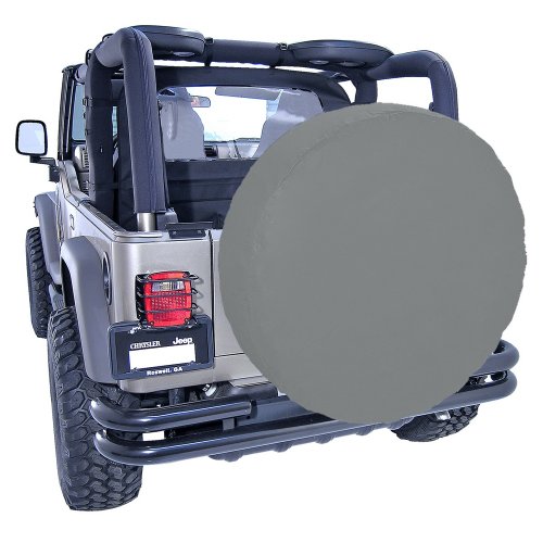 Rugged Ridge Spare Tire Cover, 35-36 Inch, Gray 12804.09