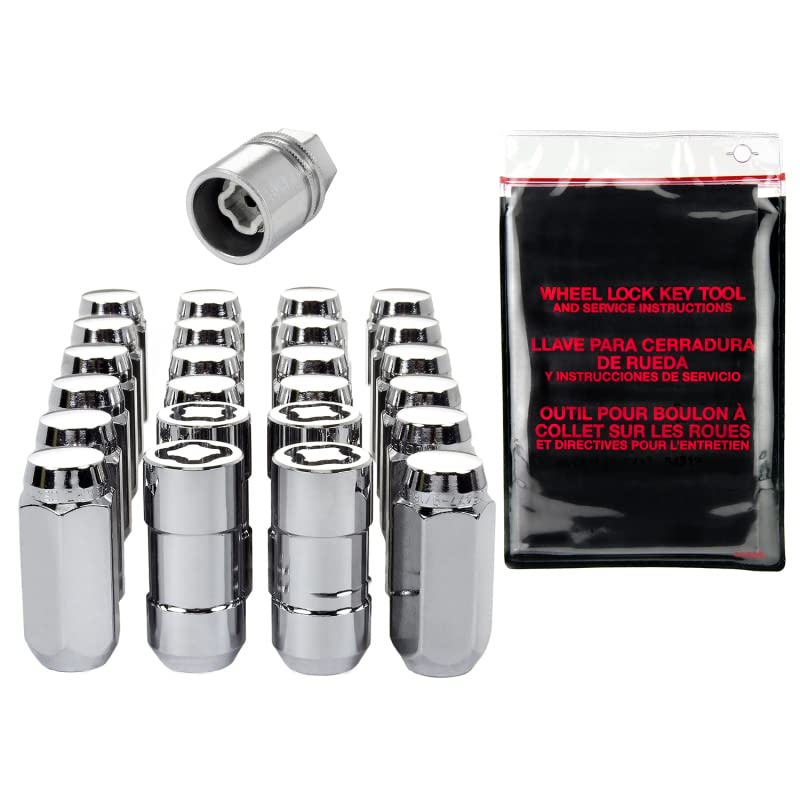 Chrome Cone Seat McGard 84620 Wheel Installation Kit (M14 x 1.5 Thread Size) - for 6 Lug Wheels