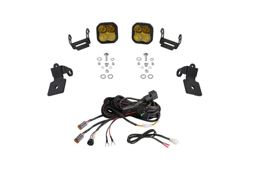 Diode Dynamics A-Pillar Pod Kit Stage Series compatible with Polaris RZR Pro 2020-2023, SS3 Pro Yellow Combo