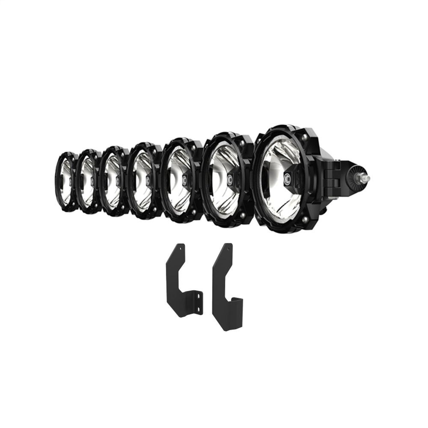 KC Hilites 7-Light Pro6 Gravity® LED Bar Kit - Front Bumper - GEN3 2011-2016 Ford Super Duty