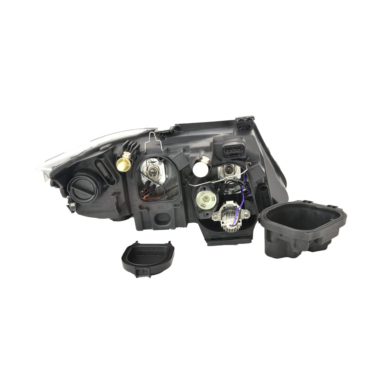 Left TYC Headlight Assembly Compatible with 2009-2011 BMW 3 Series