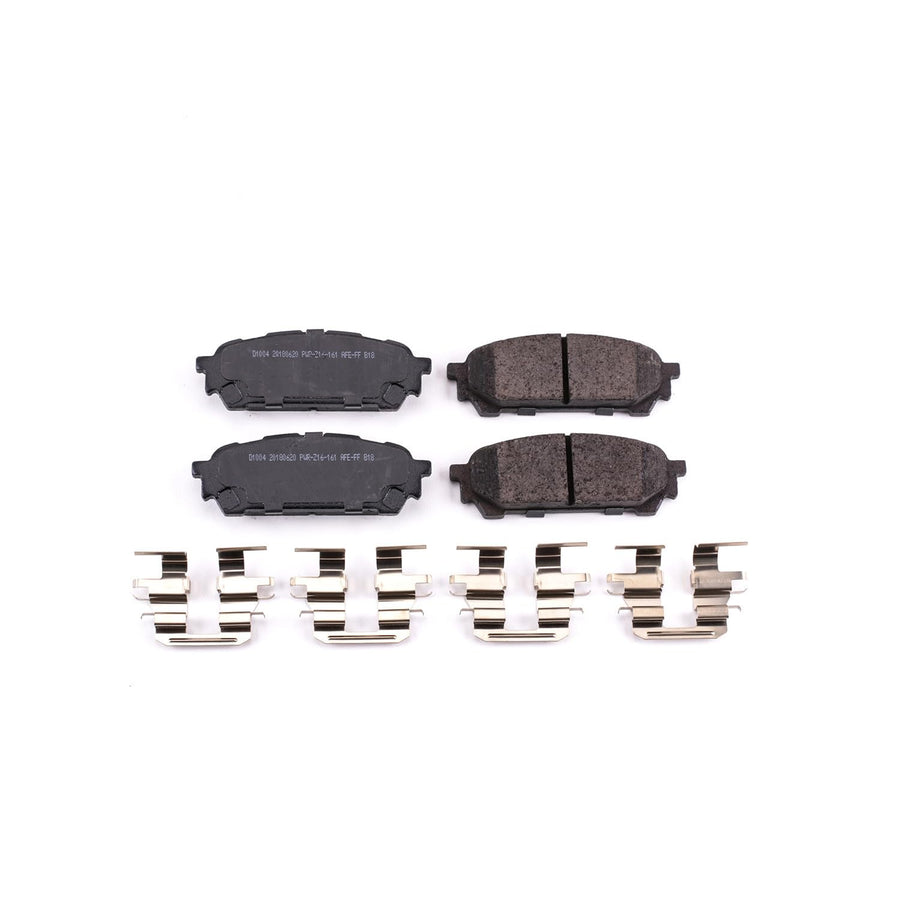 Power Stop Brake Kit Front For Saab 9-2X 2005-06 |Subaru Forester 2003-08 |Impreza 2003-07 - Ceramic Brake Pads With Installation Hardware, 17-1004