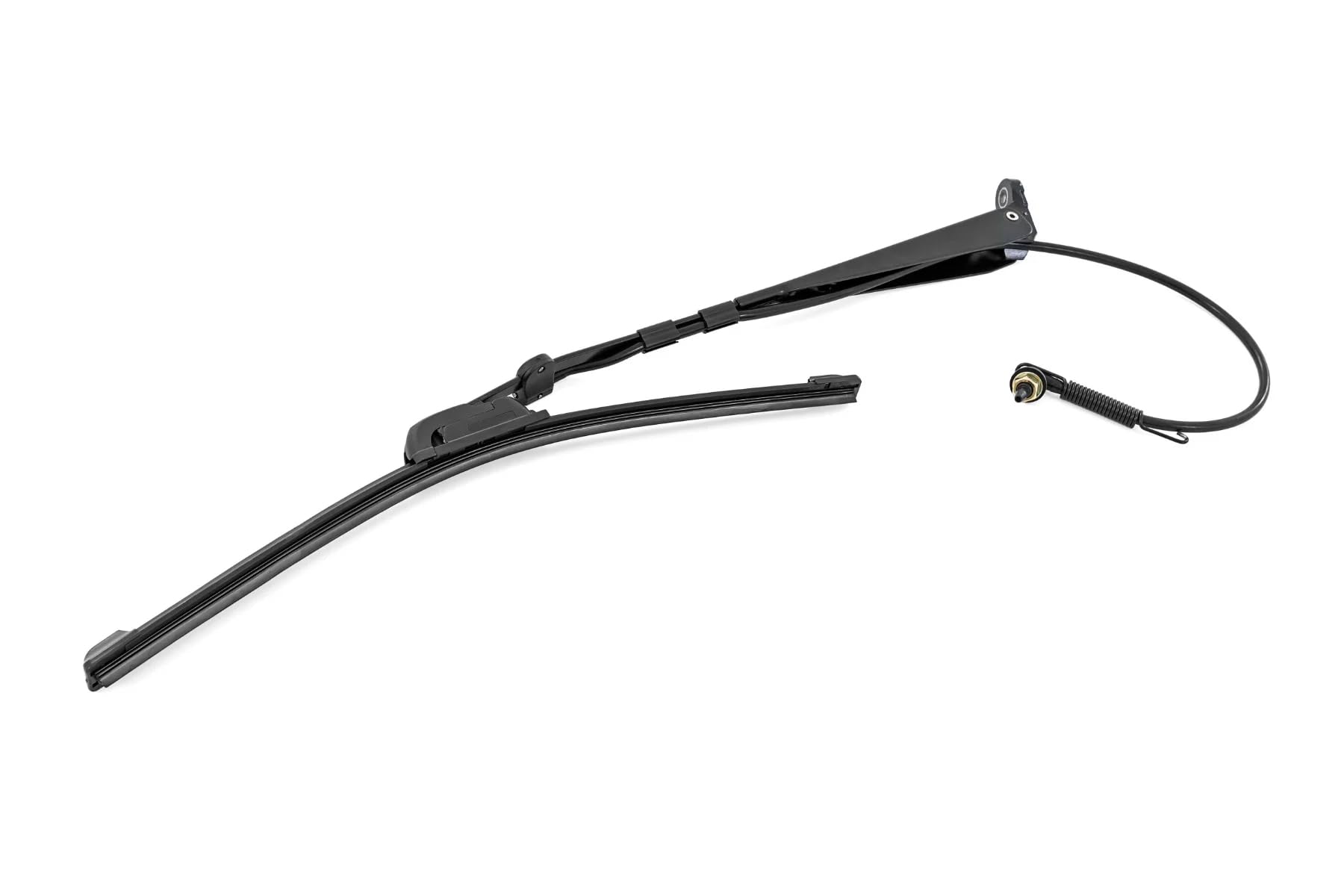 12V UTV Powered Rough Country Wiper with Washer Tank - 1L Reservoir, Washer Nozzle, Built-in On/Off Switch, 16-inch Wiper Blade