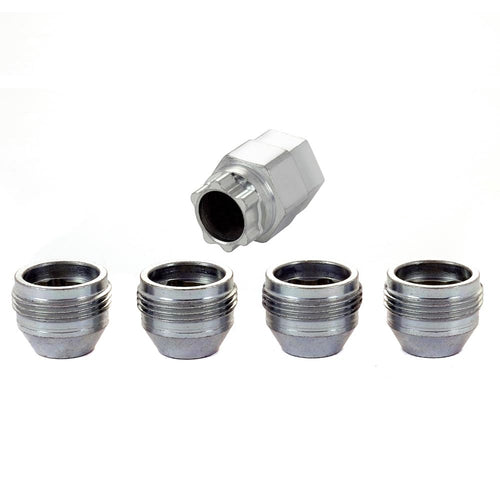 Under Hub Cap McGard 24013 Cone Seat - Wheel Locks (M12 x 1.25 Thread Size) - Set of 4, Silver