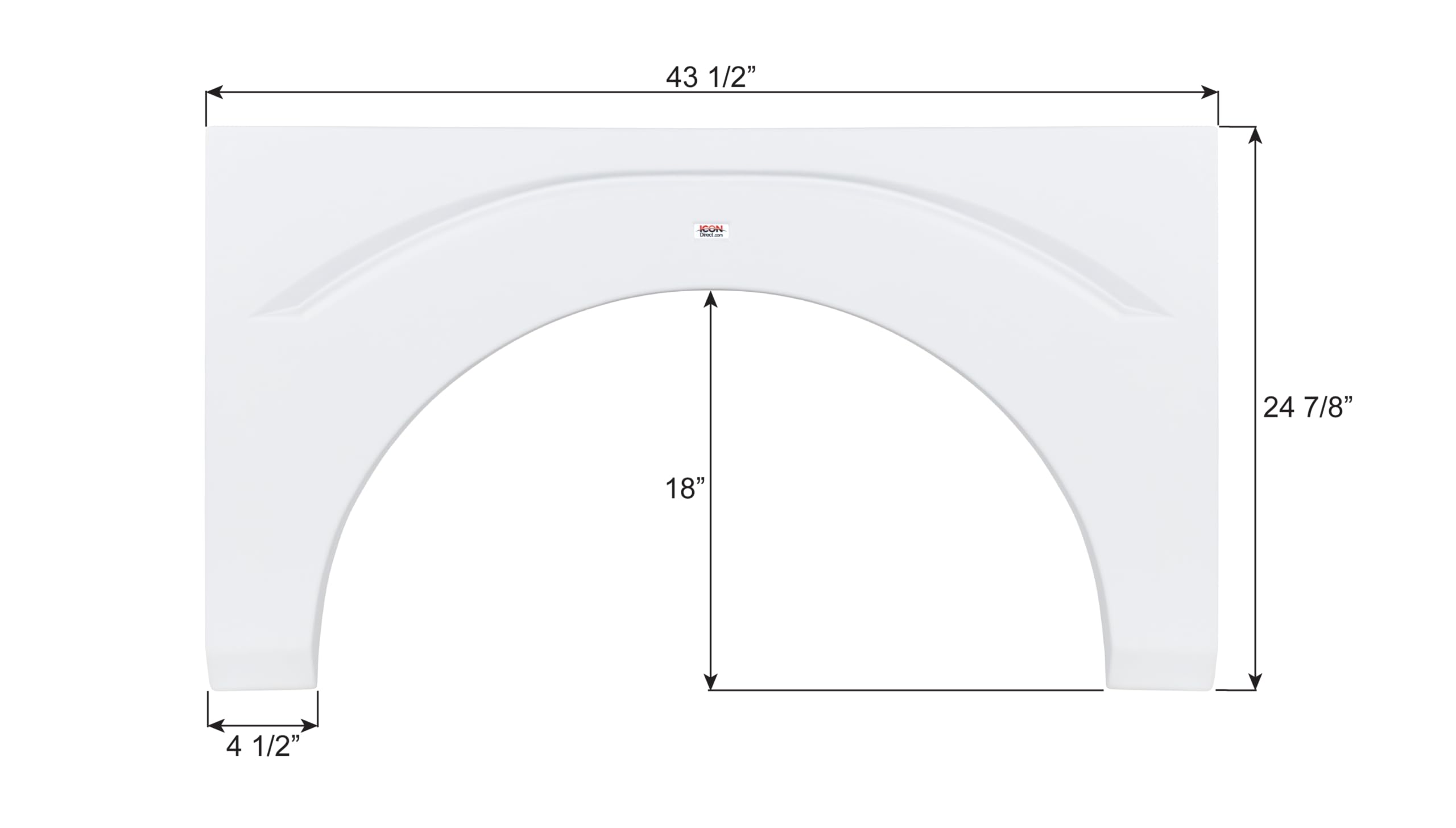 Fender Skirt ICON, Single, Fleetwood, FS2044, Unpainted