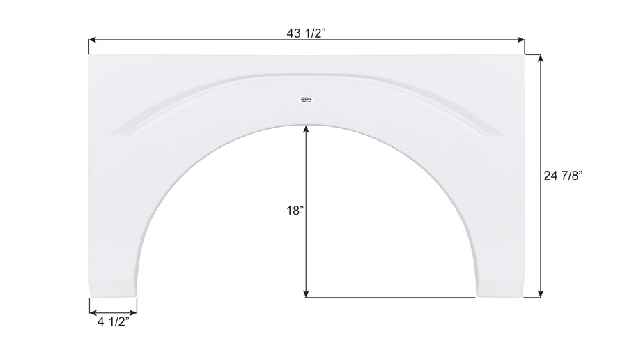 Fender Skirt ICON, Single, Fleetwood, FS2044, Unpainted