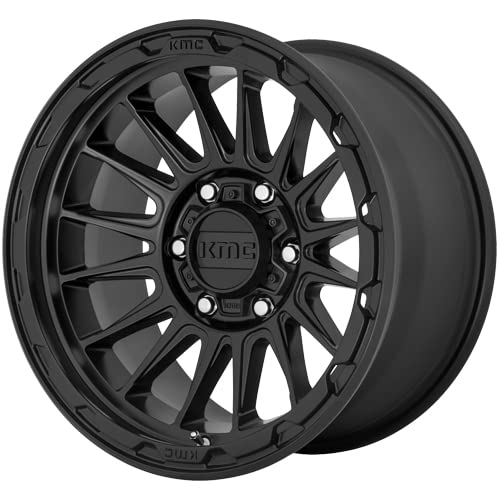 KMC Impact Wheel KM542, 17x8 with 6 on 120 Bolt Pattern - Satin Black - KM54278077720