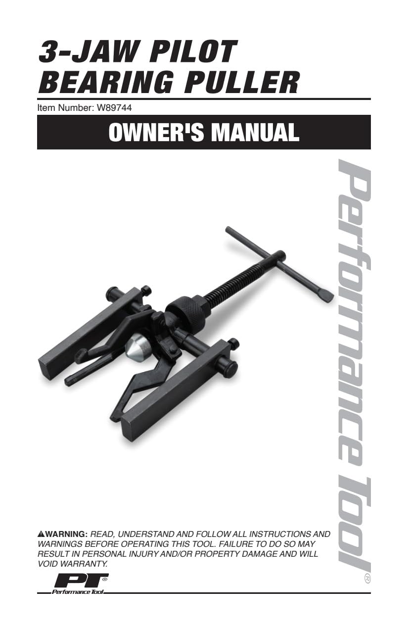 3-Jaw Performance Tool W89744 Pilot Bearing Puller