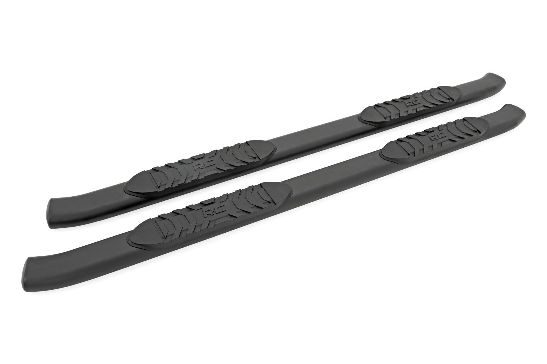 Rough Country Nerf Steps Oval for Ford F-250/F-350 SuperDuty (1999-2016) Crew Cab - OEM Style Rails with Built-in Side Steps