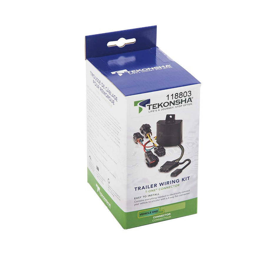 T-One® Tekonsha Harness, 4-Way Flat, Compatible with Select Lincoln Nautilus