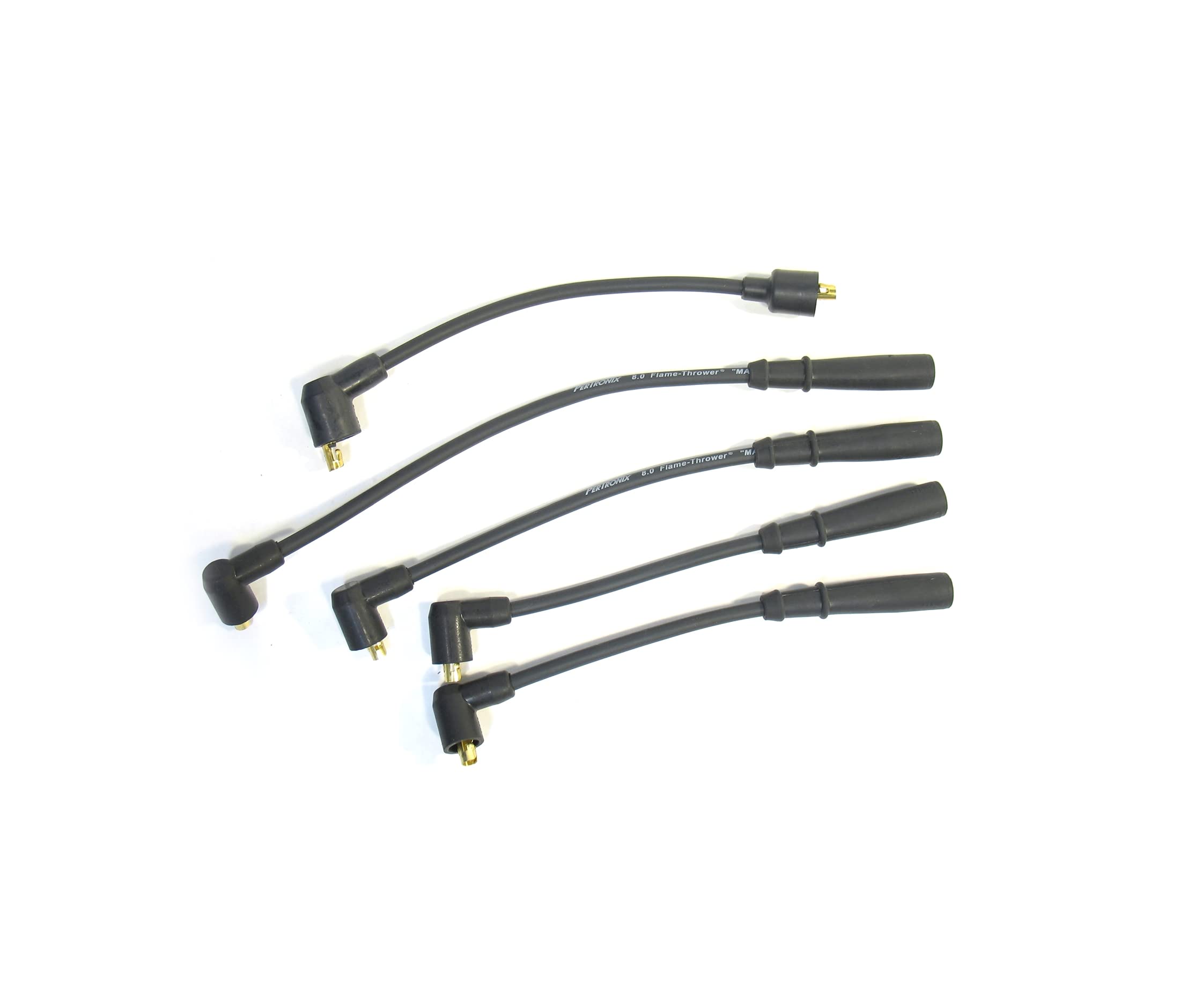 804207 Pertronix Flame-Thrower Black 8mm 4 Cylinder Spark Plug Wire