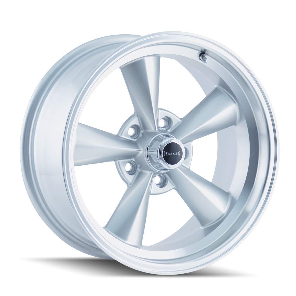 Silver Ridler 675 Wheel with Machined Lip (15x8"/5x114.3mm)