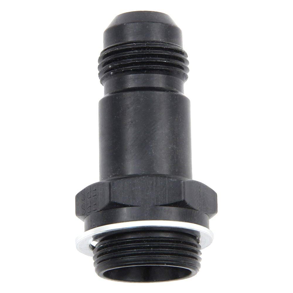 Black Fragola -8AN x 7/8-20 Male Adapter- Dual Feed