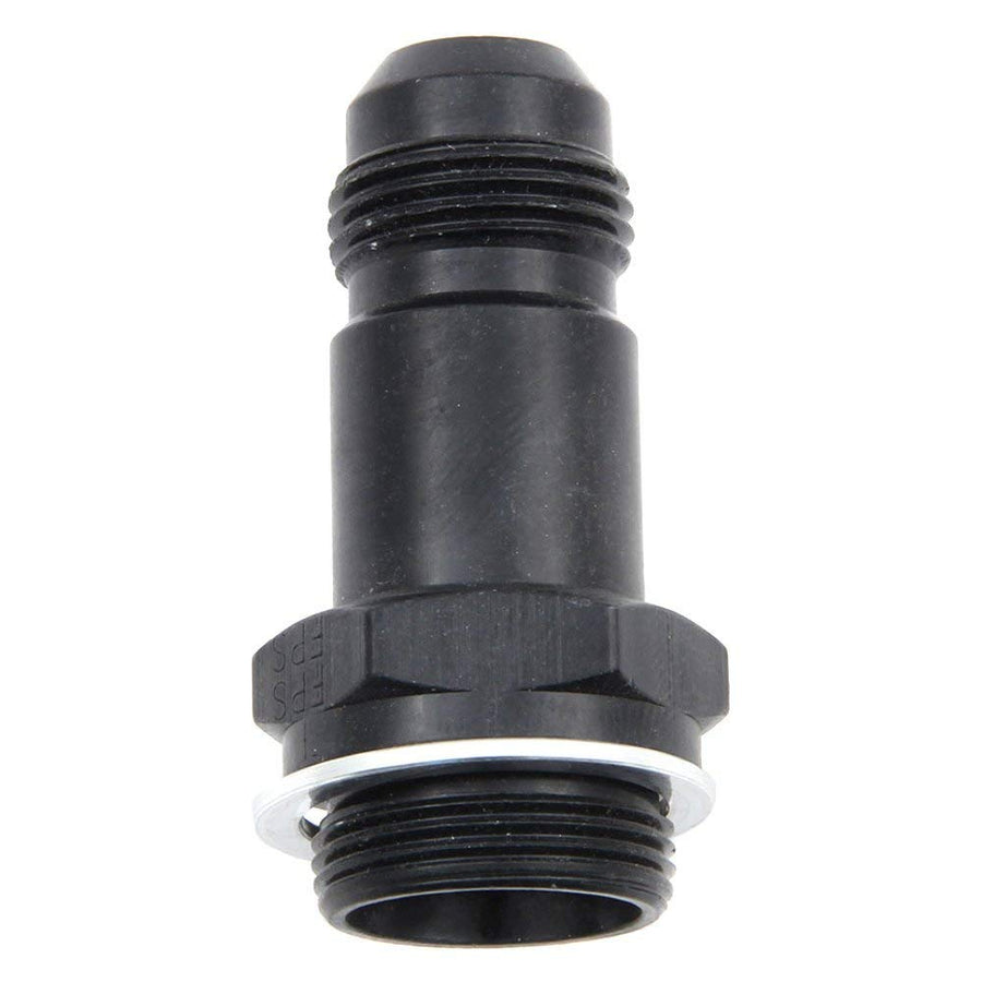 Black Fragola -8AN x 7/8-20 Male Adapter- Dual Feed