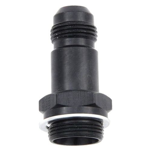 Black Fragola -8AN x 7/8-20 Male Adapter- Dual Feed