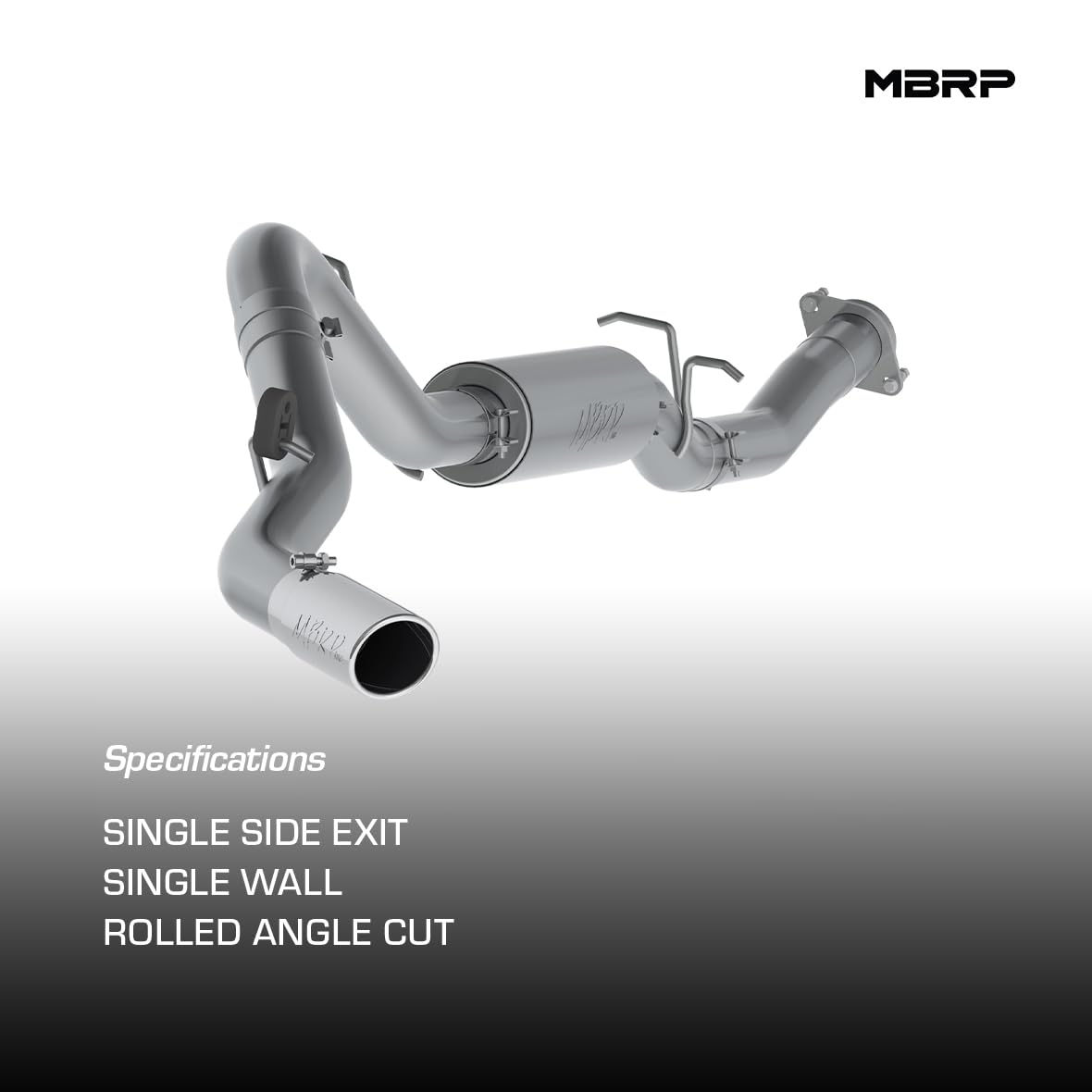 3 1/2" Single Side Cat Back MBRP S5078409 T409
