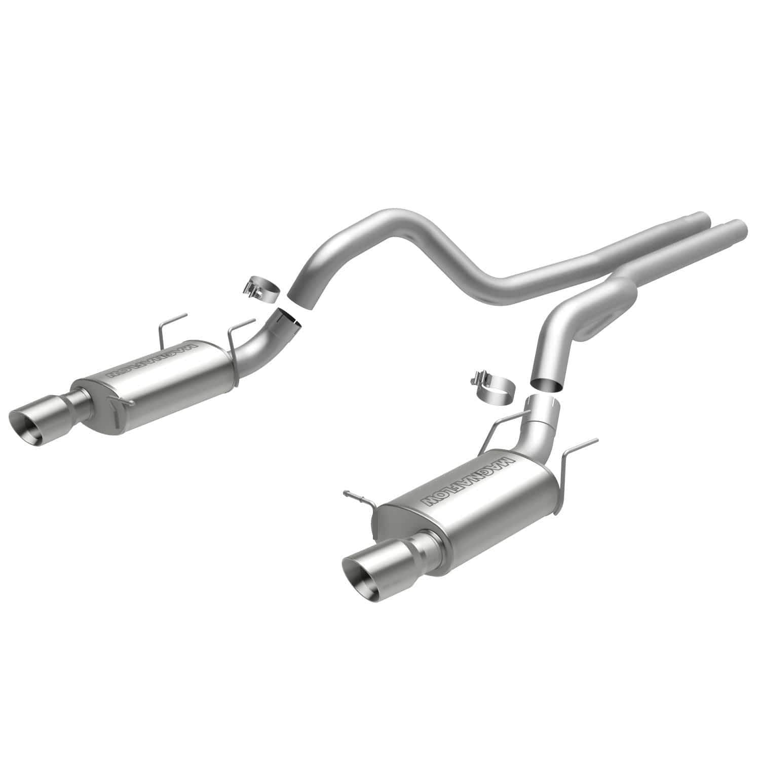 Performance Exhaust System MagnaFlow 15149: Cat-Back, Street Series, For 2013-2014 Ford Mustang