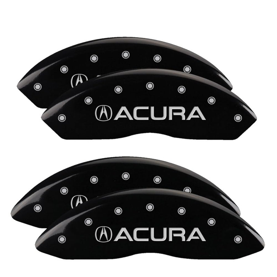 MGP Caliper Covers Black Powder Coat Finish 39015SACUBK Engraved Caliper Cover with Silver Characters, Set of 4 Acura/Acura