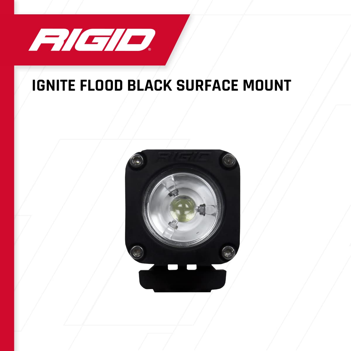 Flood RIGID INDUSTRIES Black Surface Mount (Ignite LED): Mounting Accessories For Offroad Use