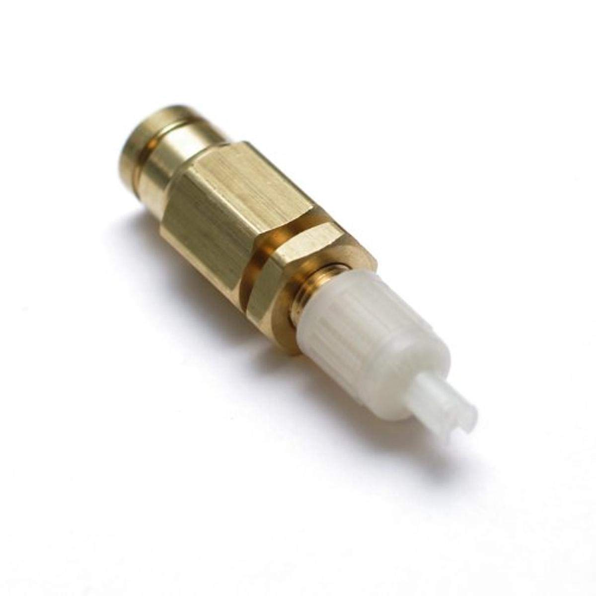 Ridetech Brass 31957005 Push-to-Connect Tube Fitting, Adaptor, 1/4" Tube OD to Schrader Inflation valve