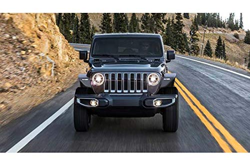 Tubular Black Horse Front FENDER FLARES Matte Black Compatible with 2018-2024 Jeep Wrangler|2020-2024 Jeep Gladiator-TFFJL1