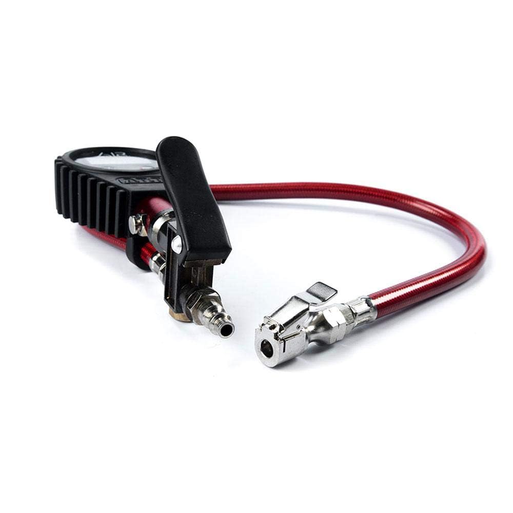 ARB Digital Tire Pressure Gauge ARB601 with Braided Hose and Chuck, Inflator and Deflator 25-75 PSI Readings