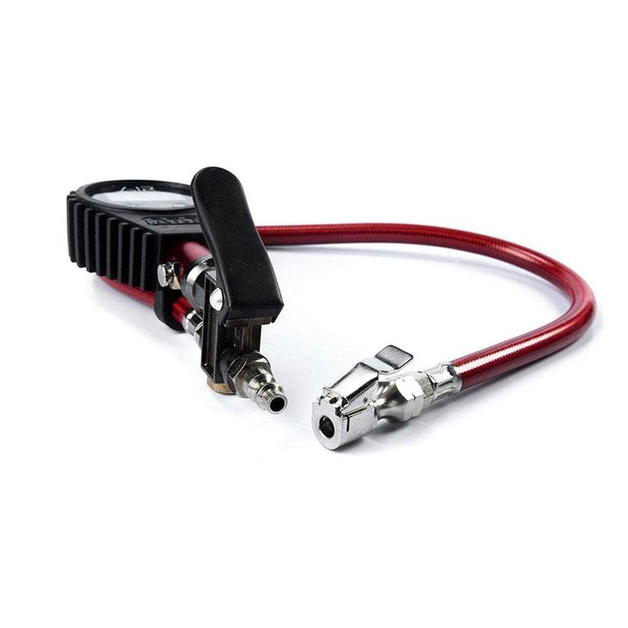 ARB Digital Tire Pressure Gauge ARB601 with Braided Hose and Chuck, Inflator and Deflator 25-75 PSI Readings