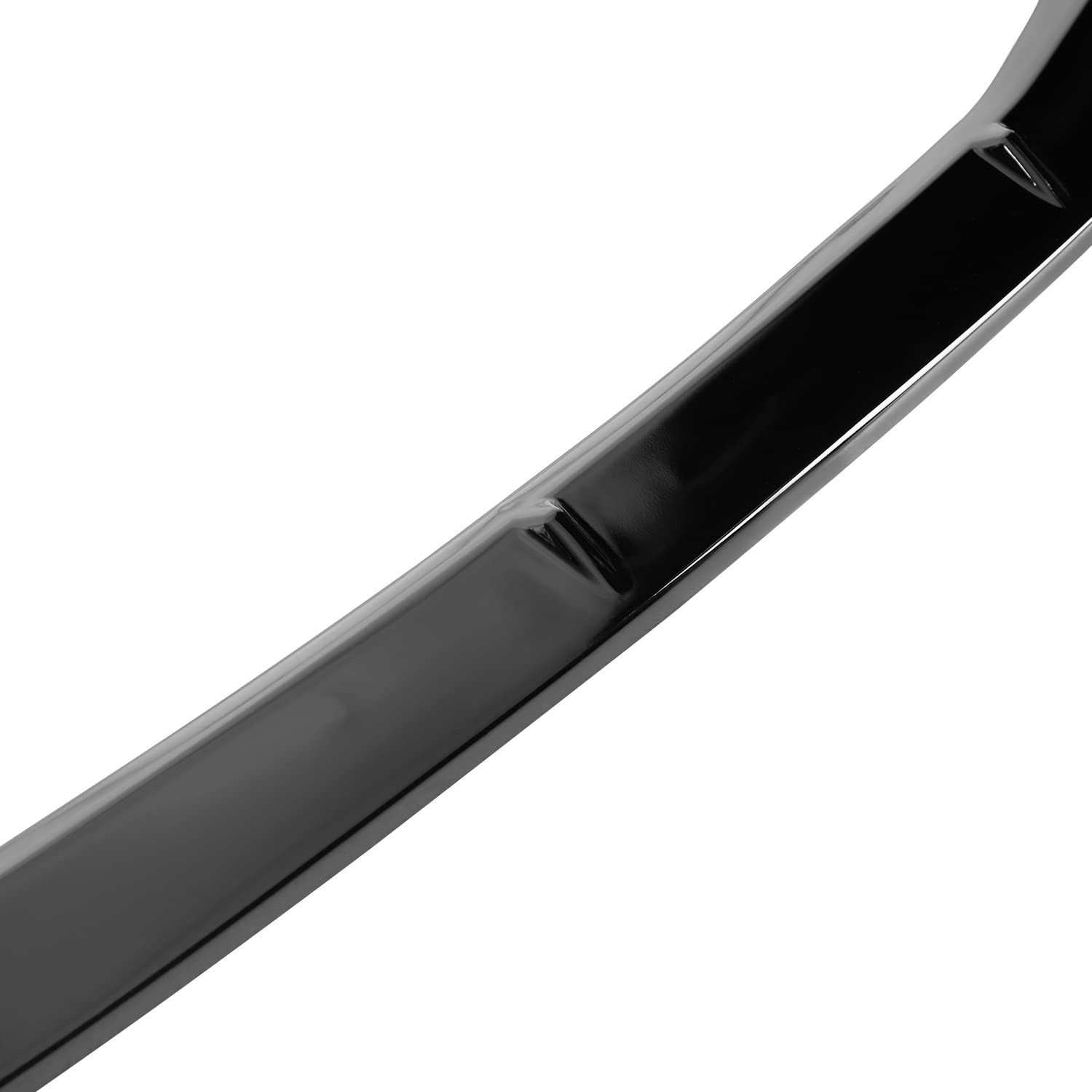 Glossy Black Spec-D Tuning Front Bumper Lip Compatible with Audi A4 2017-2018, 2018 S4