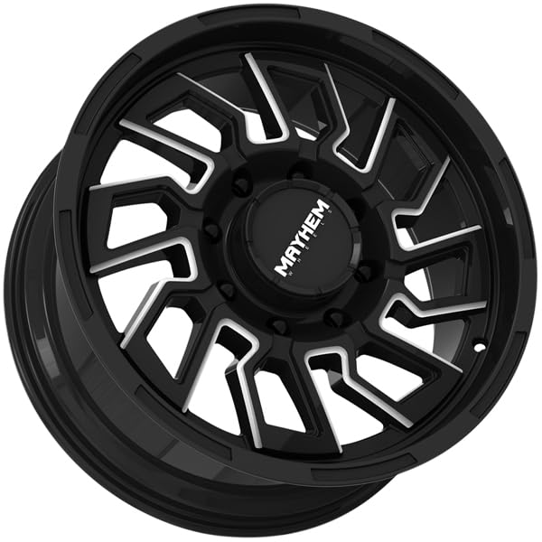 8111-2981BM18 Mayhem Flywheel 8111 Gloss Black/Milled Spokes 20X9 8-165.1 18mm 125.2mm