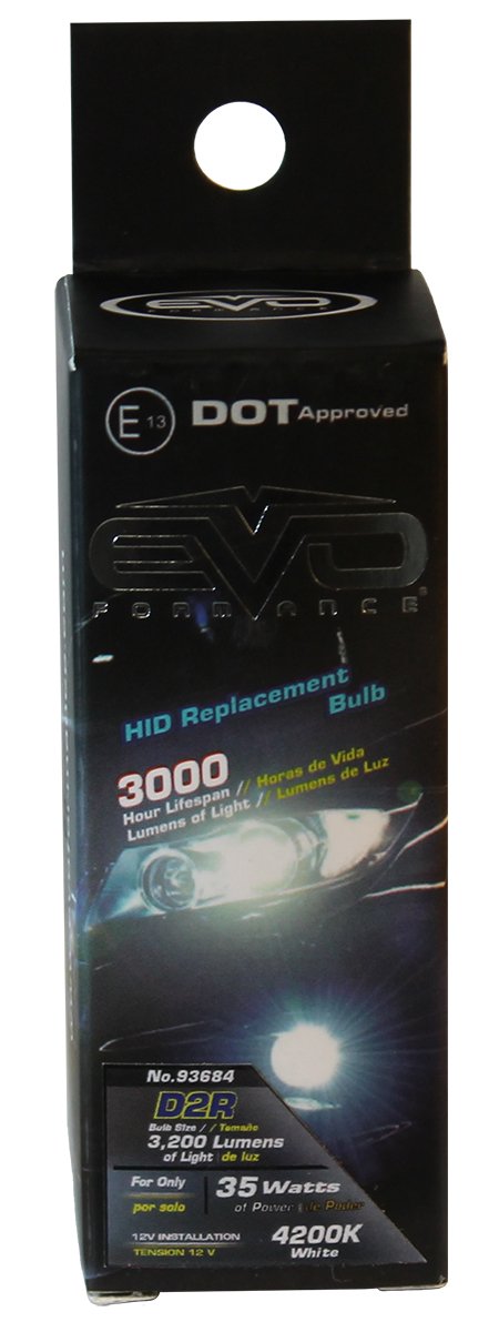 Replacement CIPA 93684 Warm/White HID D2R Bulb (Pack of 1)