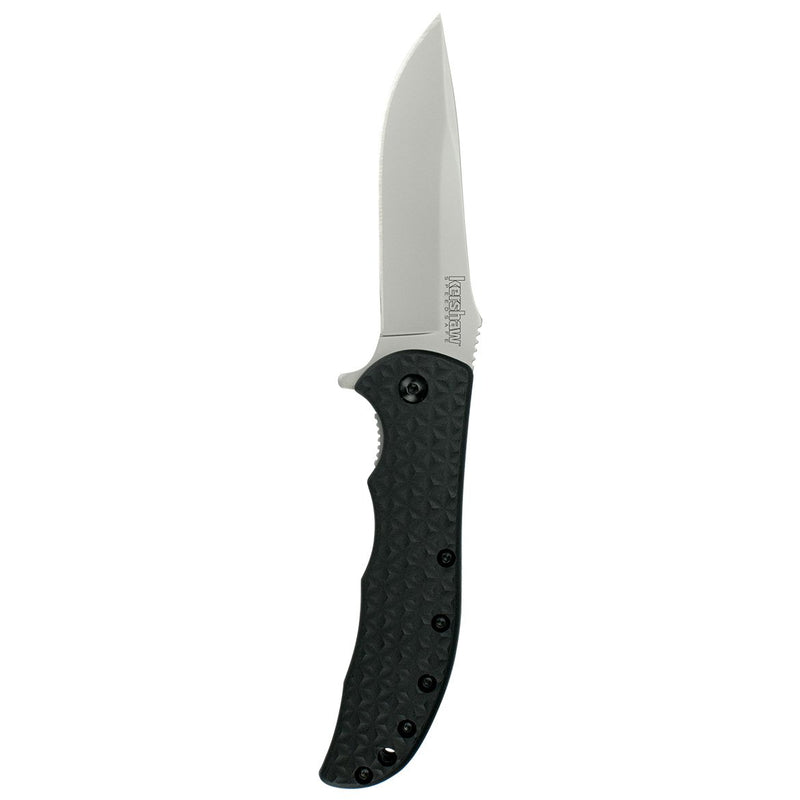 Kershaw Pocketknife Volt II, 3.25" 8Cr13MoV Steel Drop Point Plain Edge Blade, assisted opening Folding EDC, Liner Lock System