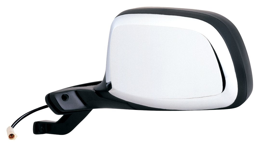 Fit System - 61032F Mirror Driver Side for Bronco, F150, F250, F250, F350 HD, Black/Chrome, Foldaway, w/o perf pkg, Power