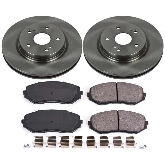 Power Stop KOE5886 Front Replacement Brake Kit-OE Brake Rotors & Ceramic Brake Pads For Suzuki Grand Vitara 2006-2013 [Model Specific]